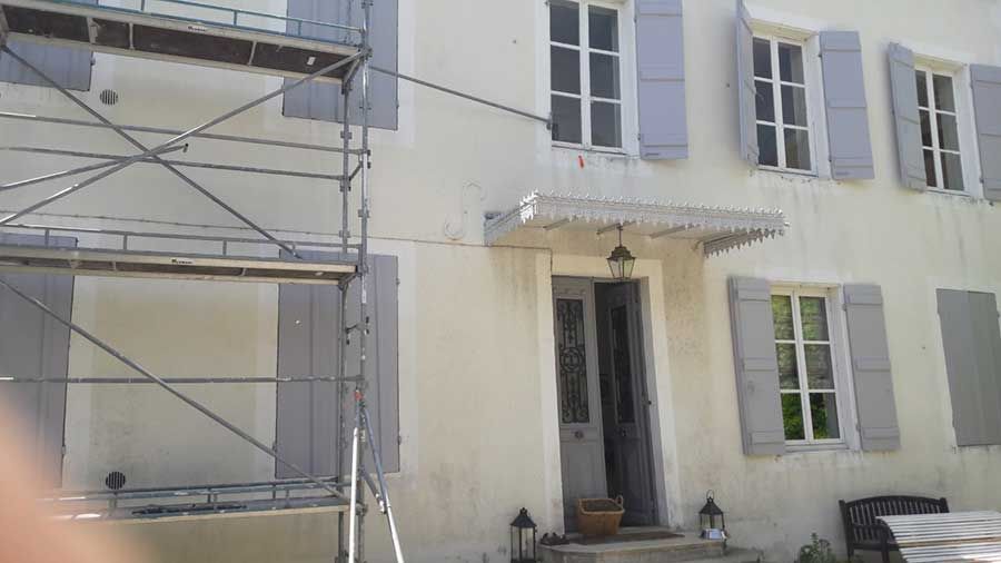 Travaux sur façade