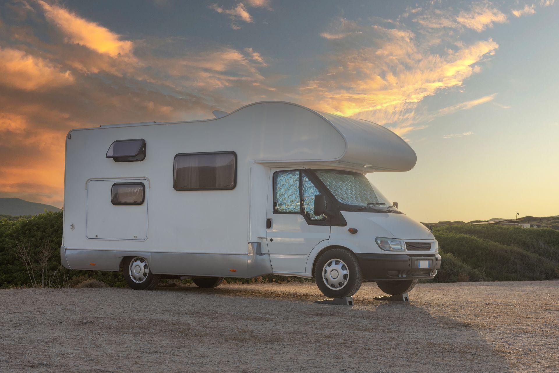 Camping-car dans la nature