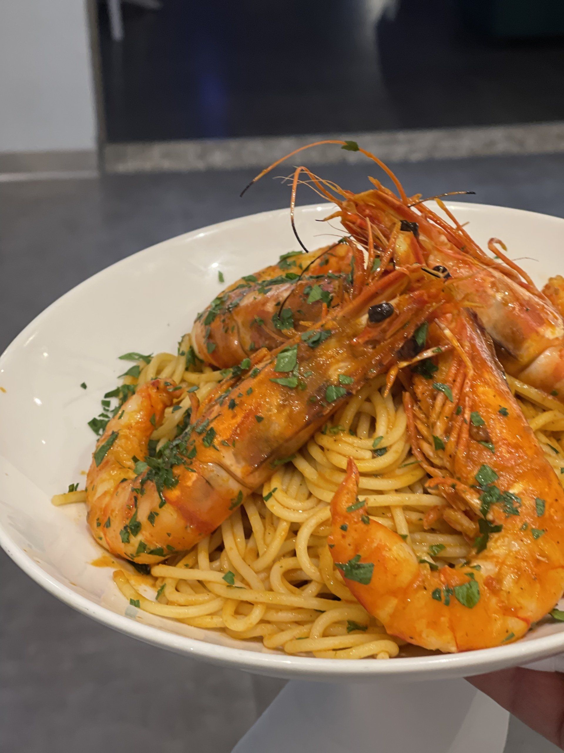 Linguine aux Gambas