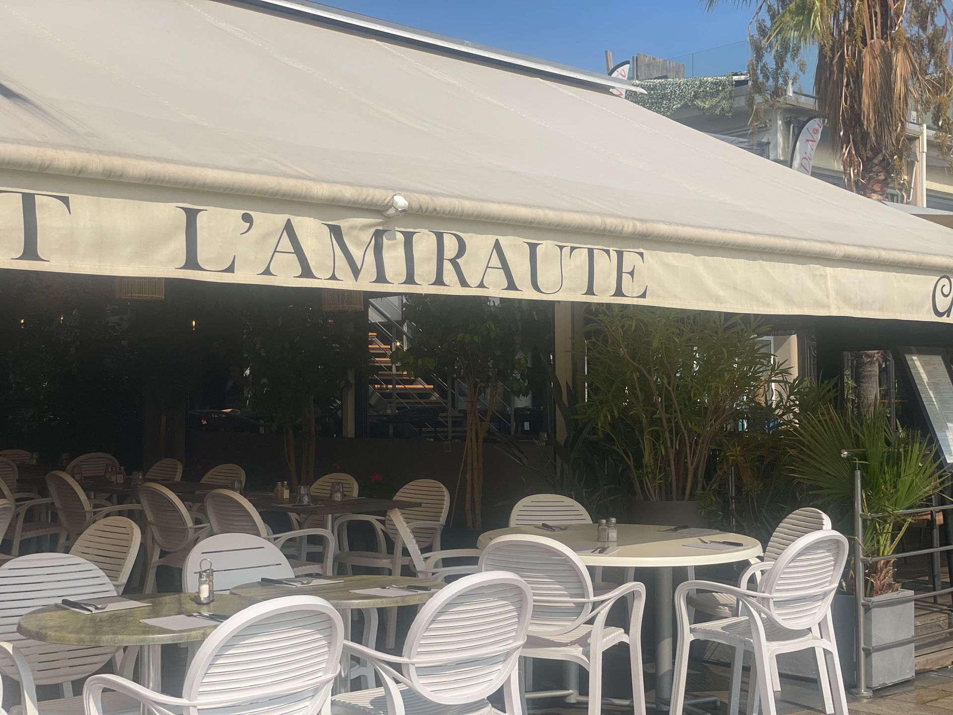 Le restaurant L'Amirauté - Chez Rita à Ajaccio