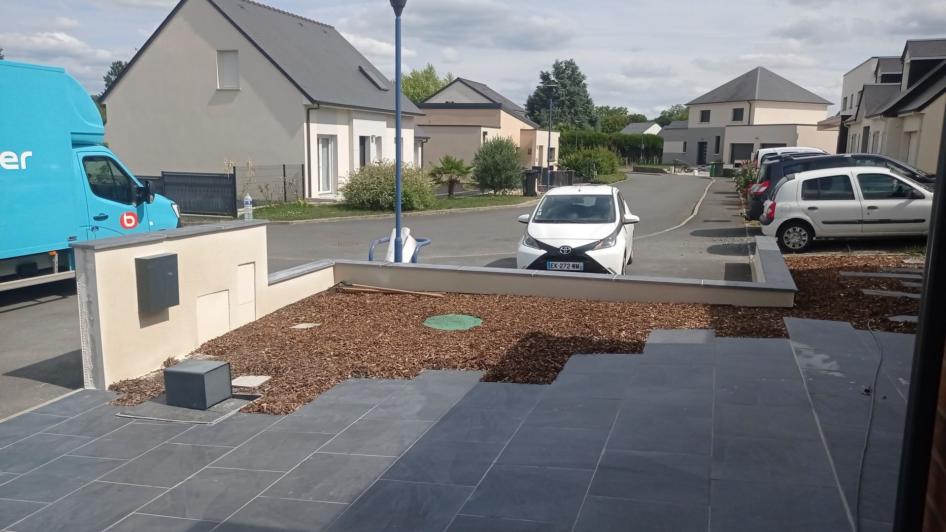 Chemin réalisé pour un client vivant dans un quartier résidentiel.