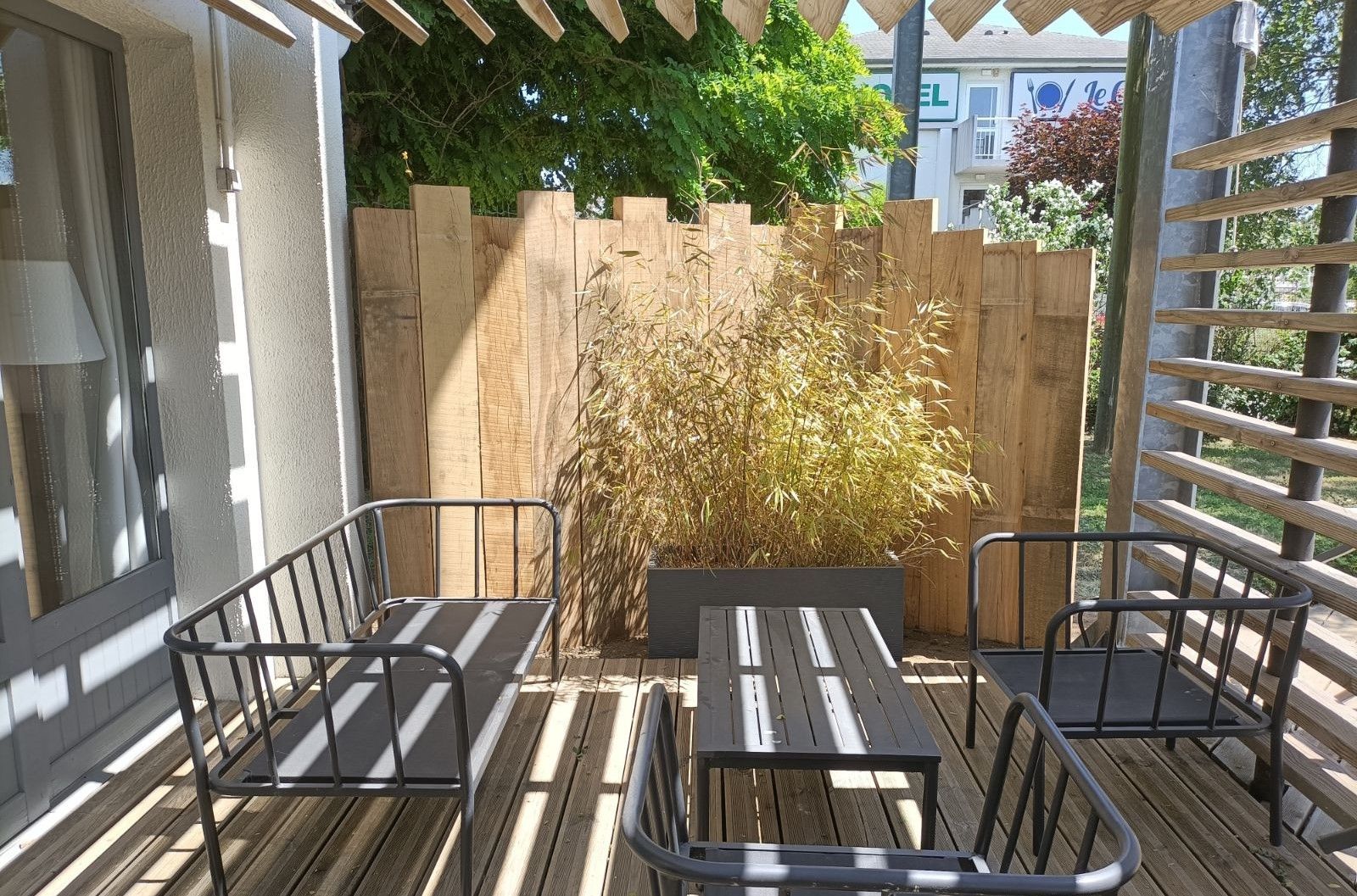 Terrassse d'un appartement moderne.