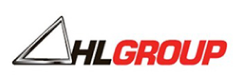 HL Group logo in black and red with a triangular icon