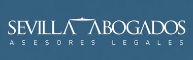 Logotipo de Ignacio Fern&aacute;ndez Abogados en blanco sobre fondo azul con un monograma de escudo central.