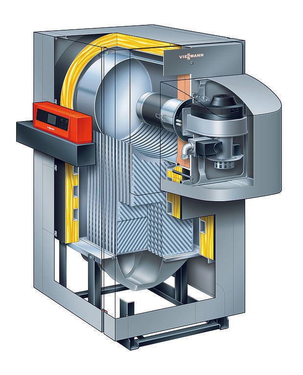 Système intérieur chaudière gaz
