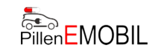 Das Logo von Pillenmobil zeigt ein Auto mit einem roten Licht darauf.
