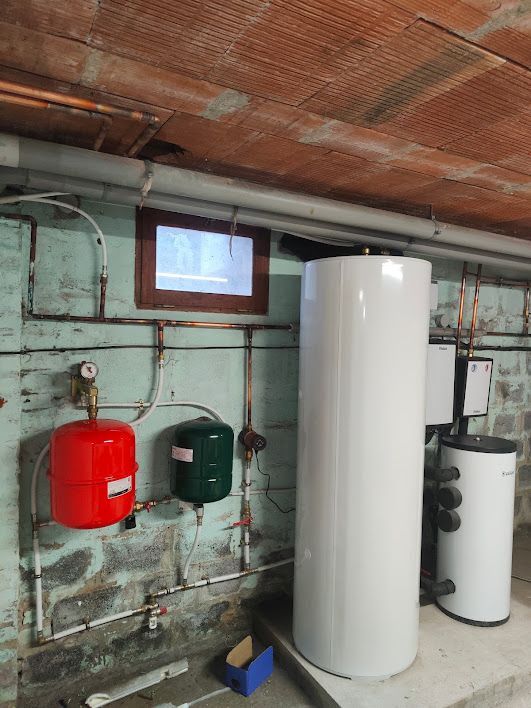 Installation complète avec chauffe-eau 