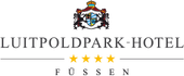 Luitpoldpark-Hotel logo with crest, four gold stars, and Füssen text