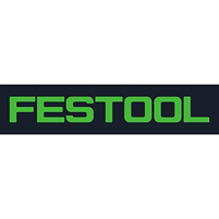 Das Festool-Logo ist grün und schwarz auf weißem Hintergrund.