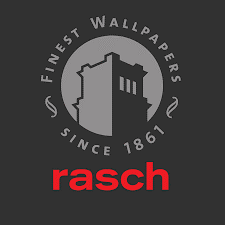 Ein Logo für Rasch zeigt ein Schloss im Kreis