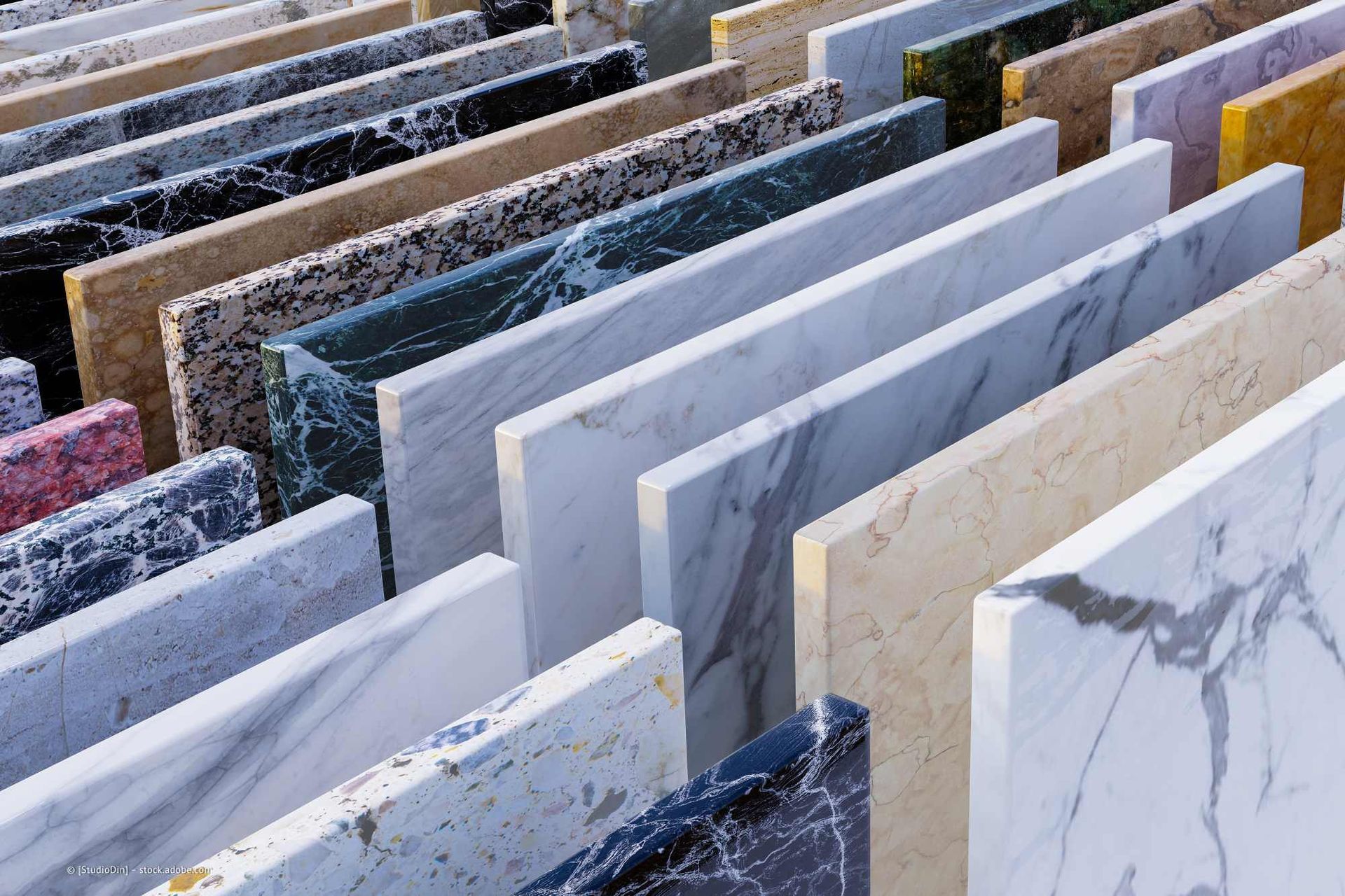 große Auswahl an Natursteinen