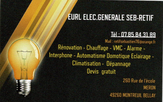 Logo - ELEC. GÉNÉRALE SEB-RETIF