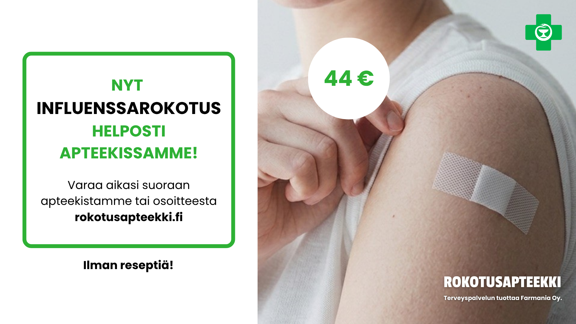 Influenssarokotus Kuhmoisten apteekista