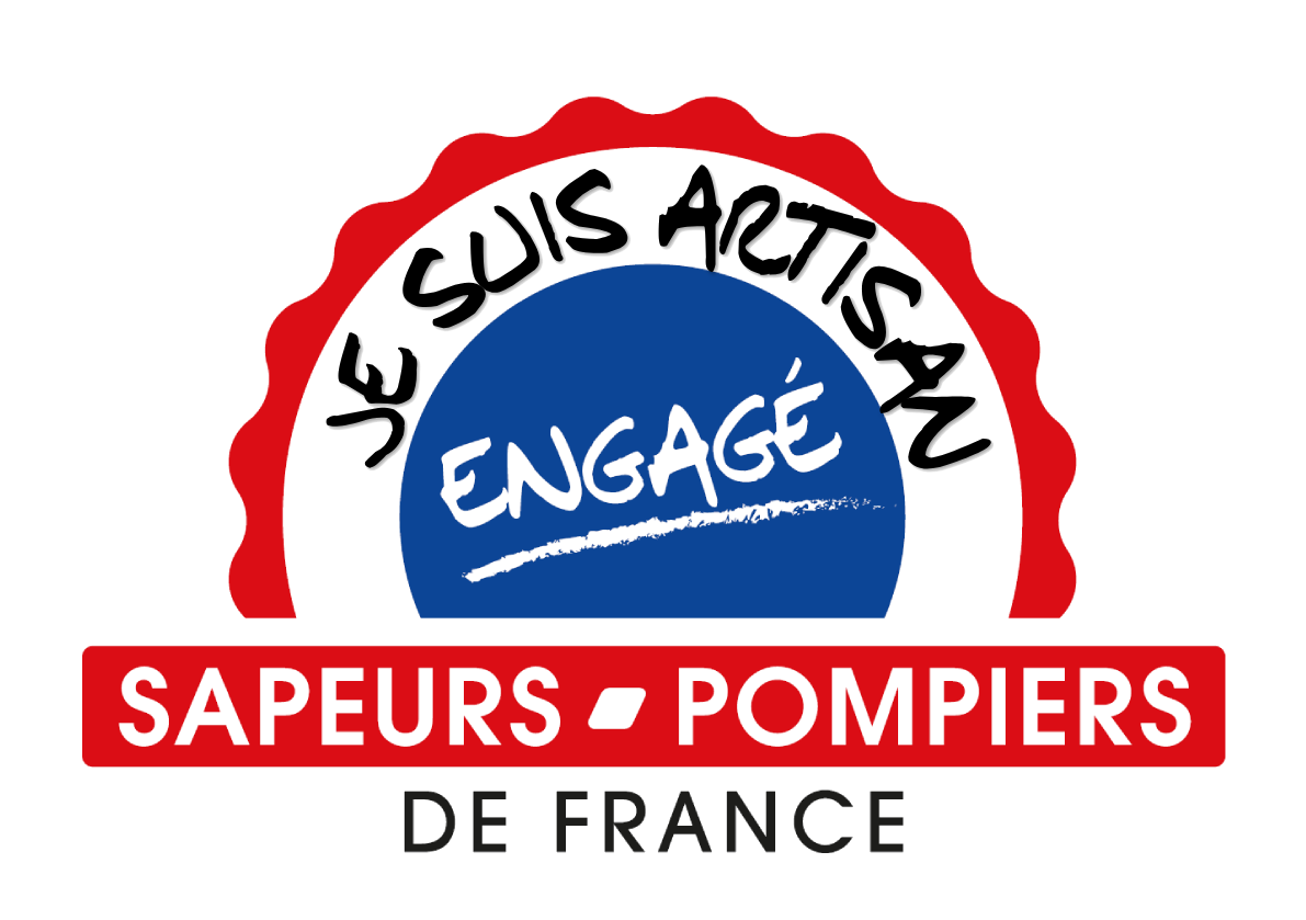 Logo des artisans engagés Sapeurs-Pompiers de France.