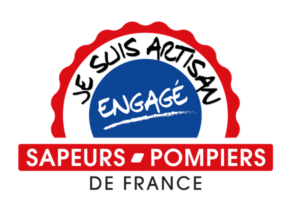 Logo des artisans engagés Sapeurs-Pompiers de France.