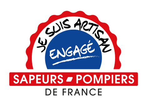 Logo des artisans engagés Sapeurs-Pompiers de France.