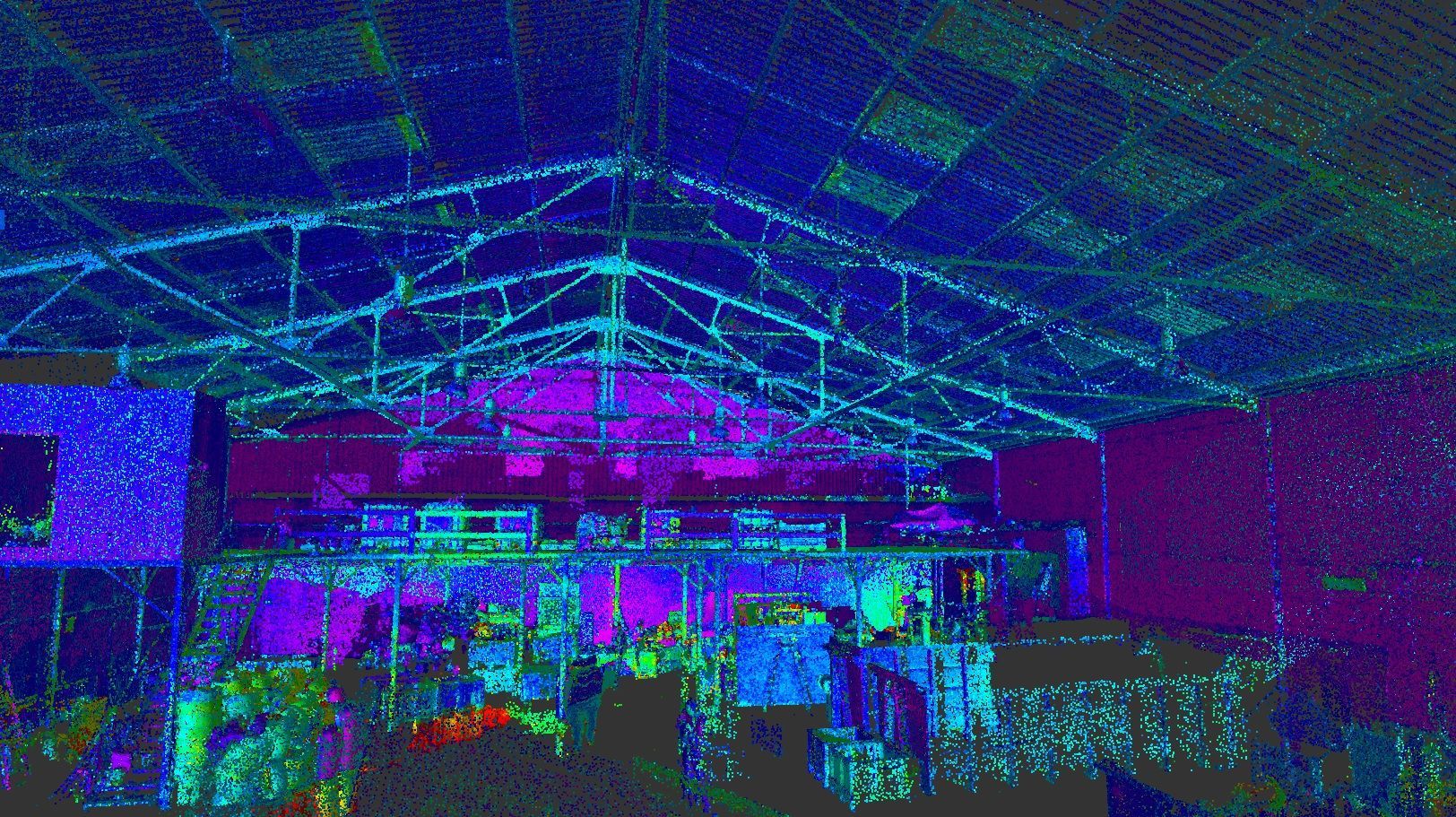 escáner Interior fábrica