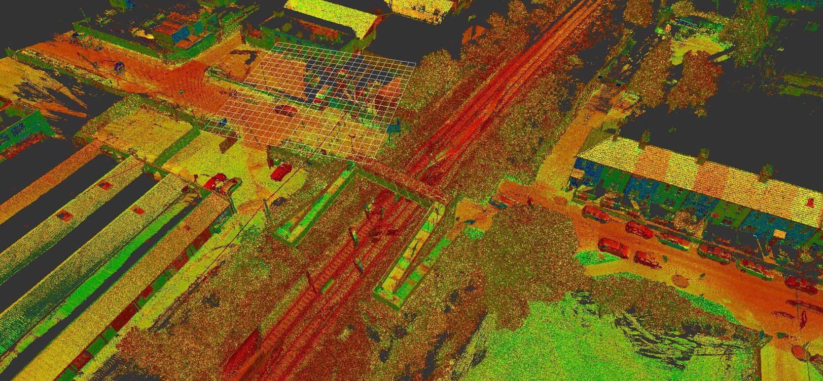 escáner Vías de tren