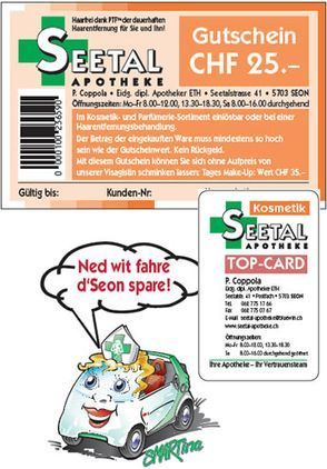 Kosmetik-CARD - Seetal Apotheke AG