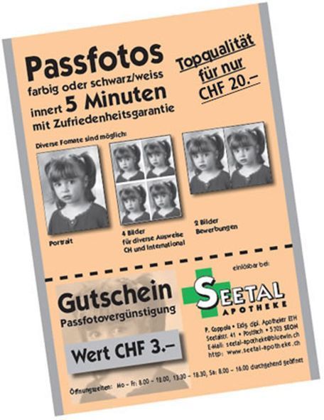 Passbilder - Seetal Apotheke AG