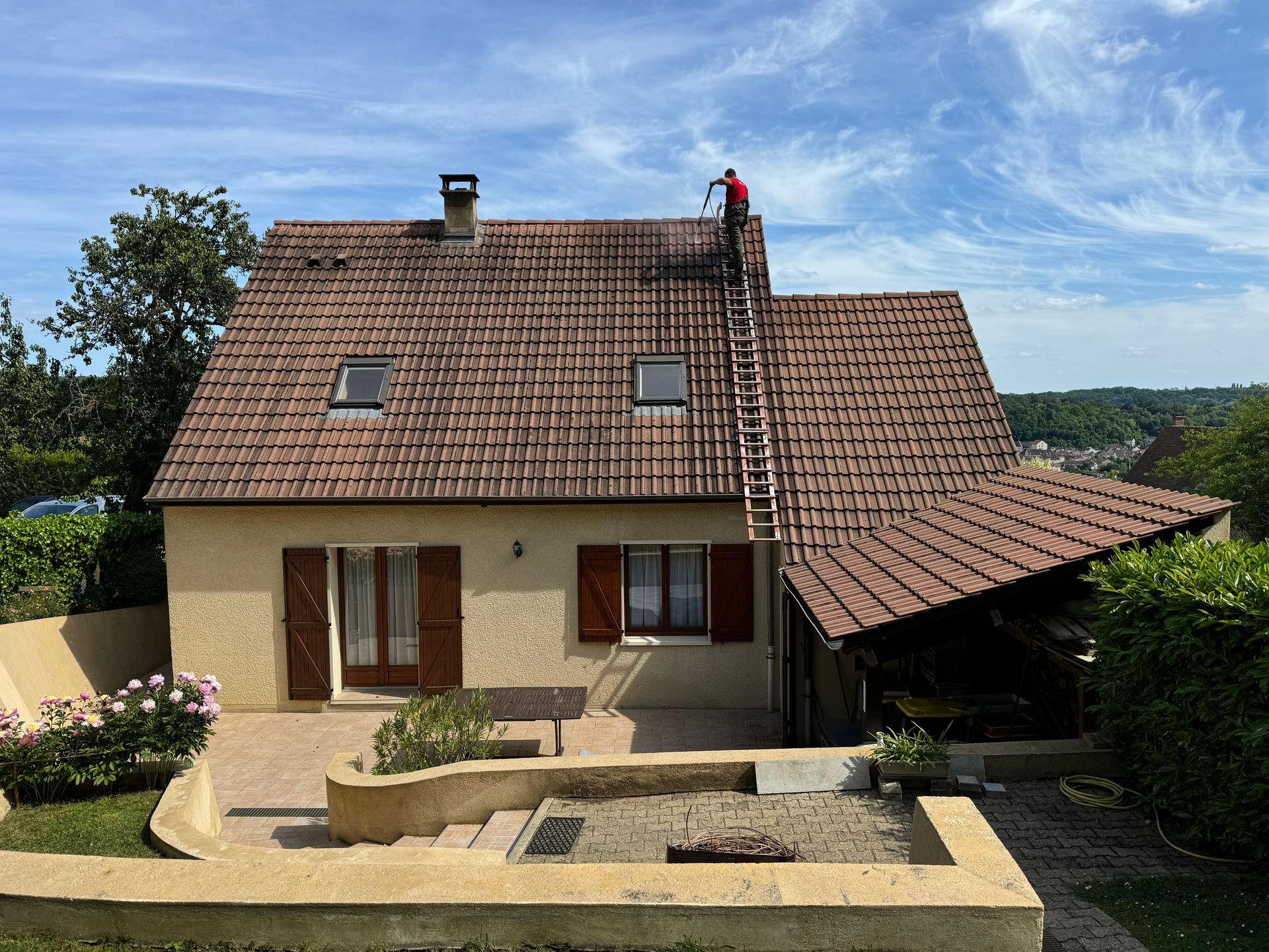 Avant rénovation de la toiture 