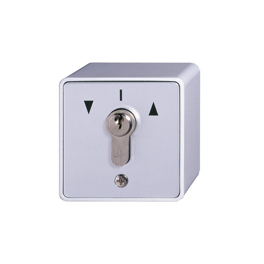 Ein Schlüsselschalter mit drei Dreiecken darauf