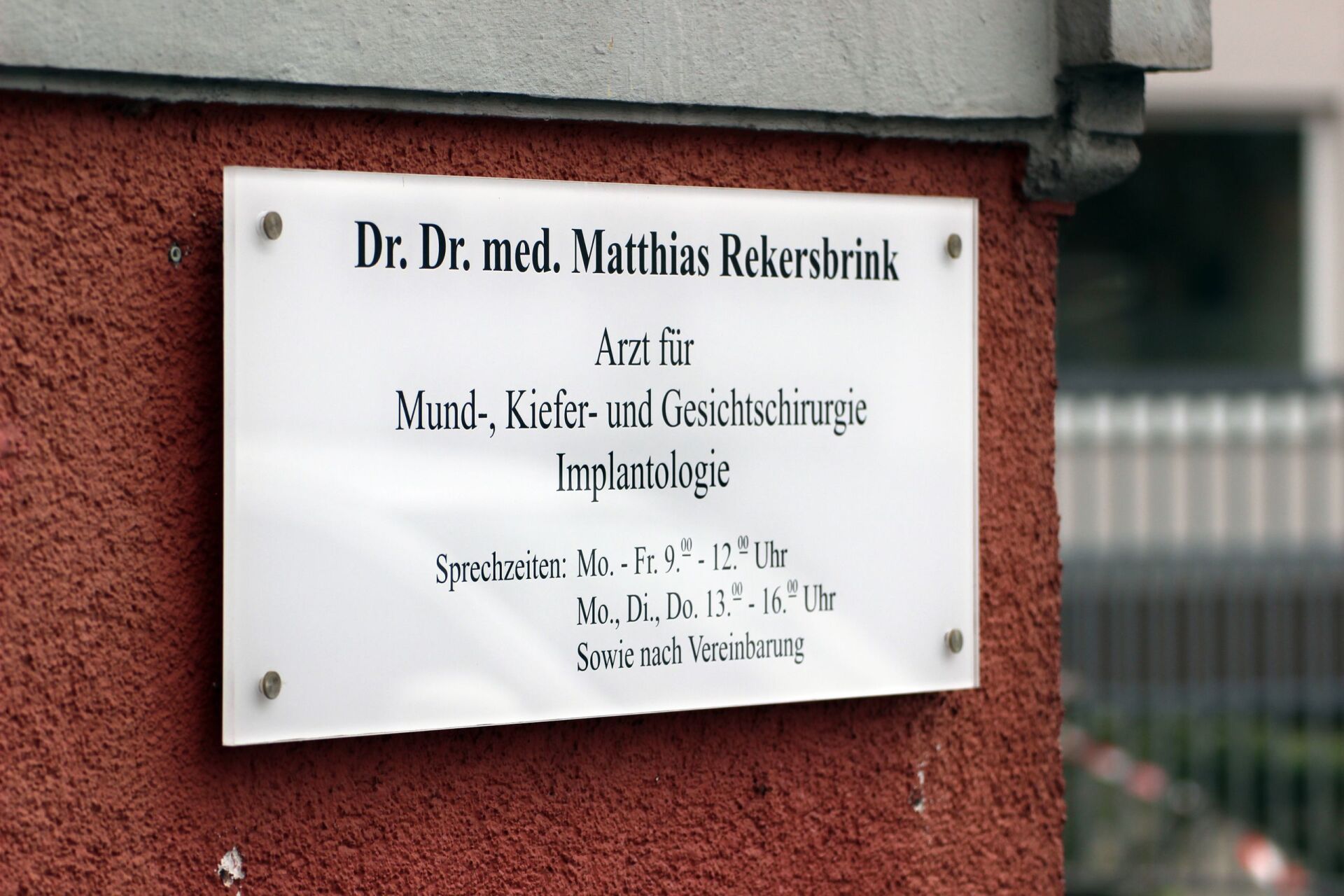 Innenansicht Praxis Dr. Dr. Matthias Rekersbrink