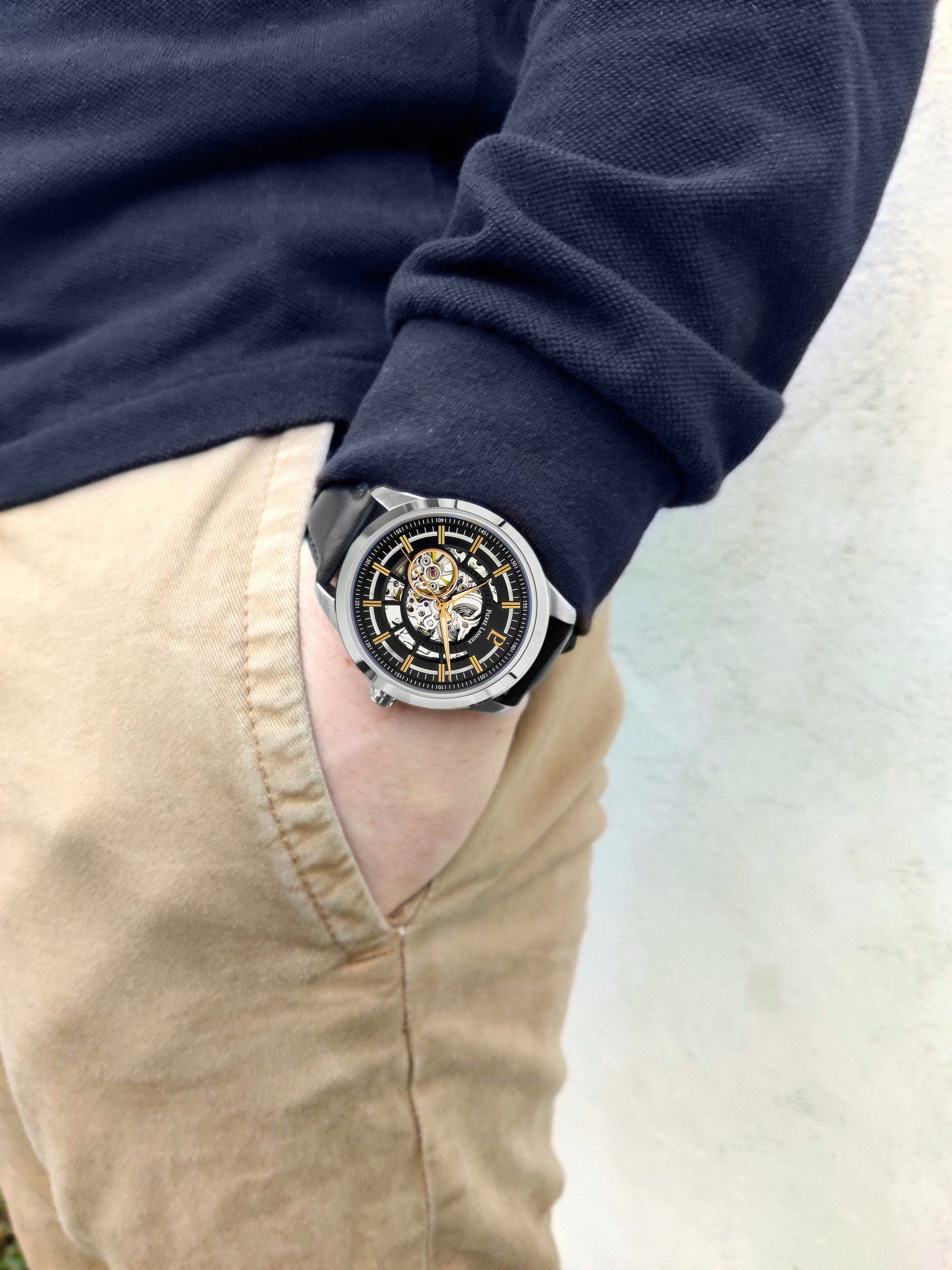 Montre squelettique Pierre Lannier pour homme