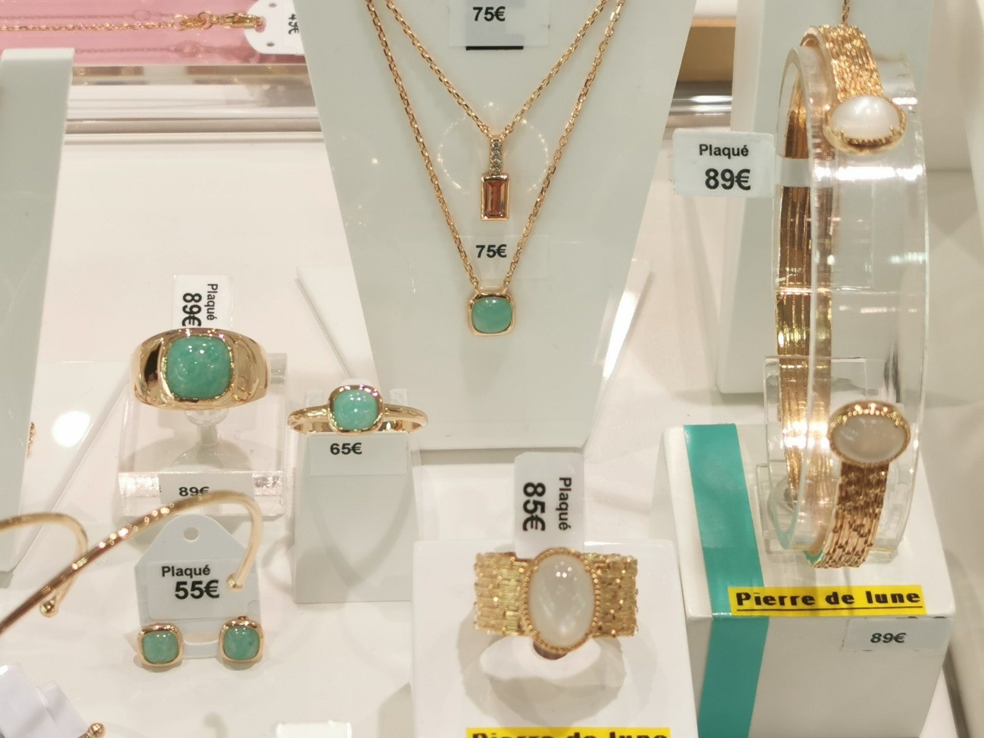 Bijoux pierre Agate bleu