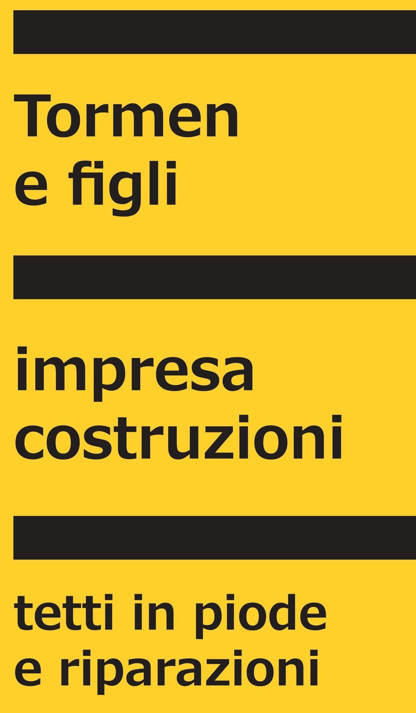 Cartello giallo con testo nero che recita 