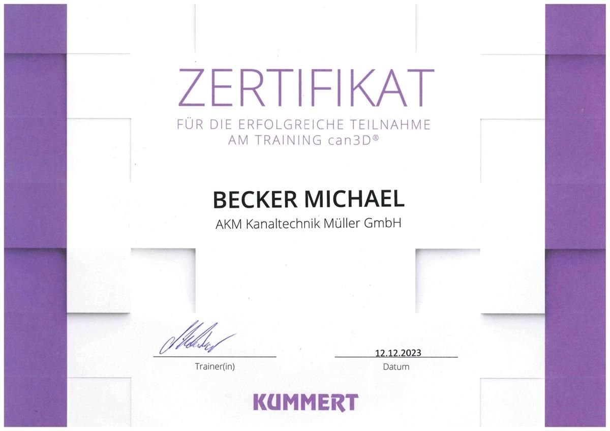 Ein Zertifikat mit der Aufschrift „Zertifikat“