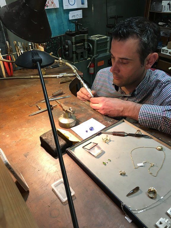 Maxime Barge en plein travail