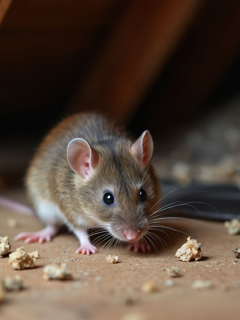 Souris dans un grenier