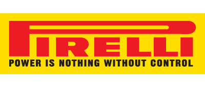 Un logotipo amarillo y rojo para Irelli que dice que el poder no es nada sin control.