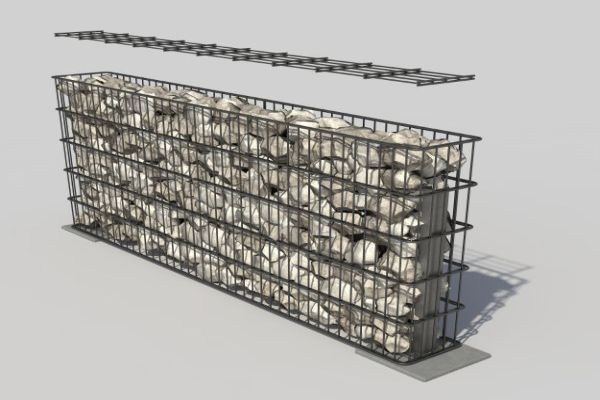 Länglicher Gabionenkorb