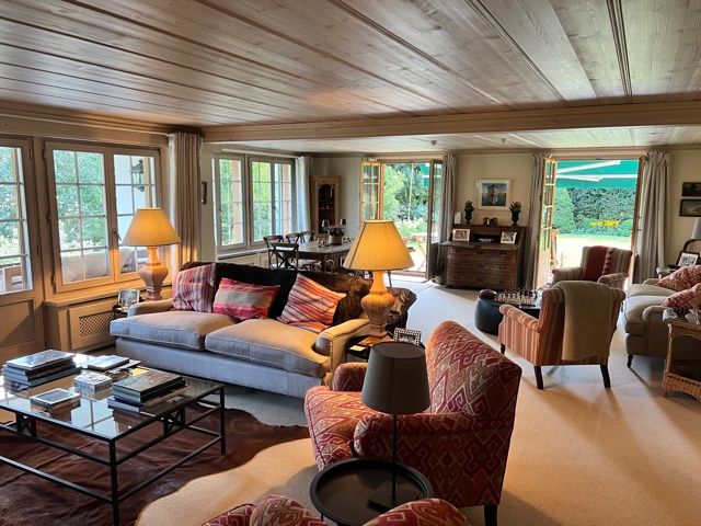 Gstaad Switzerland skiing from exclusive Rougemont chalet apartment