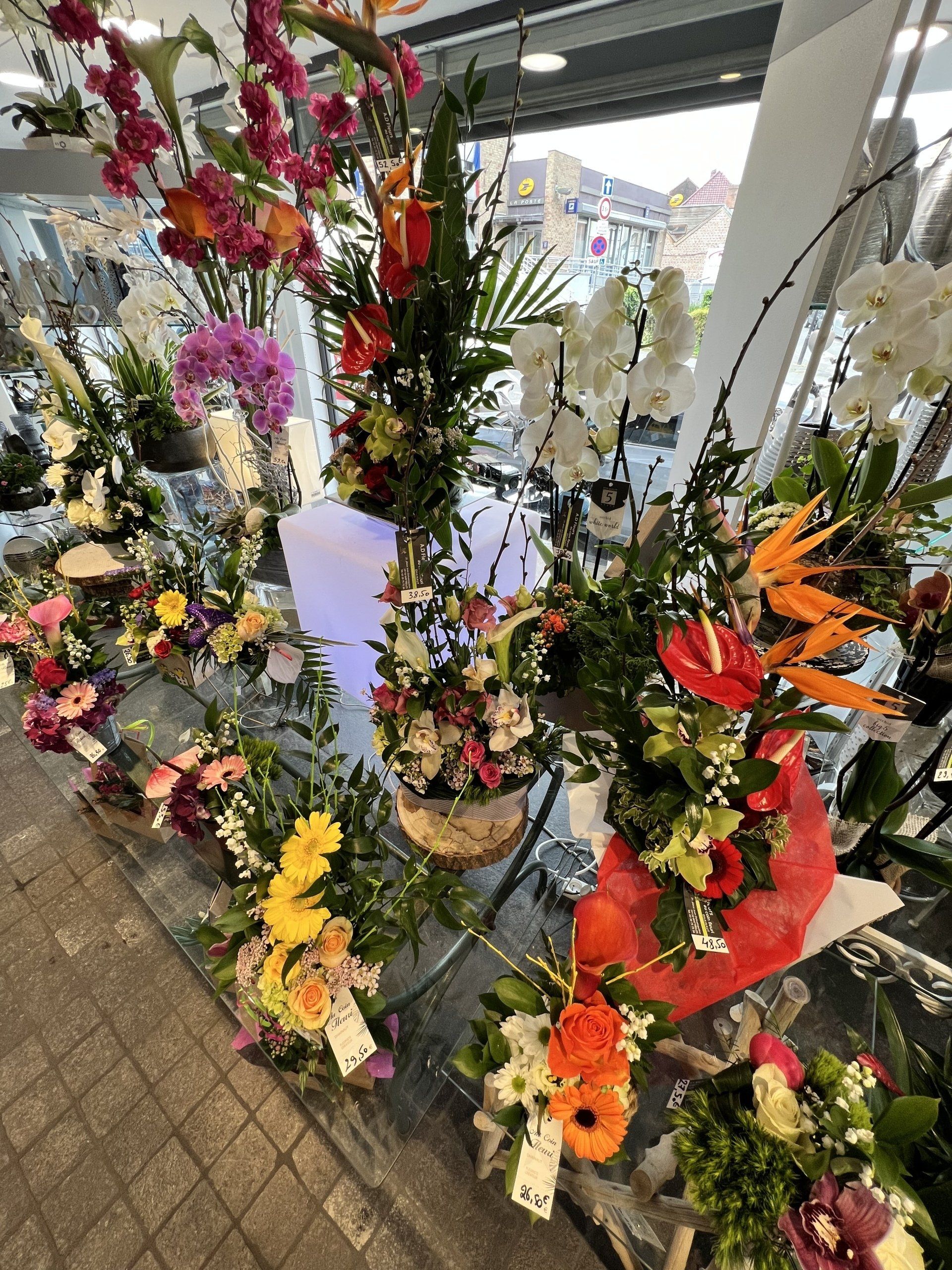 Intérieur du magasin de fleurs