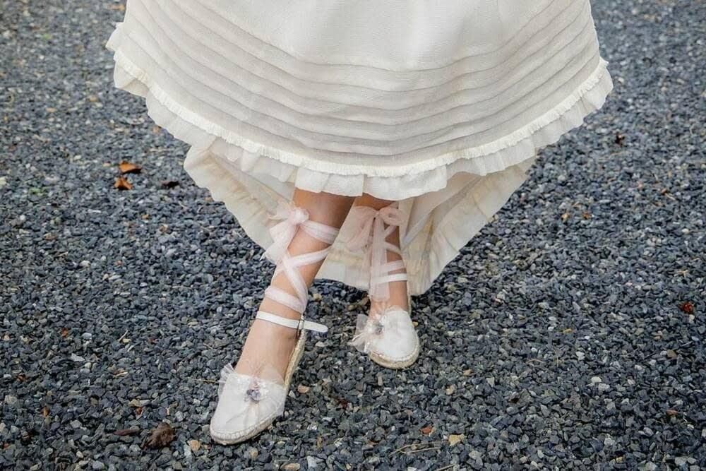 Los pies de una persona, calzados
