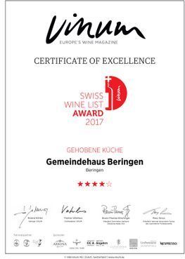 Restaurant Gemeindehaus Beringen Gastro GmbH