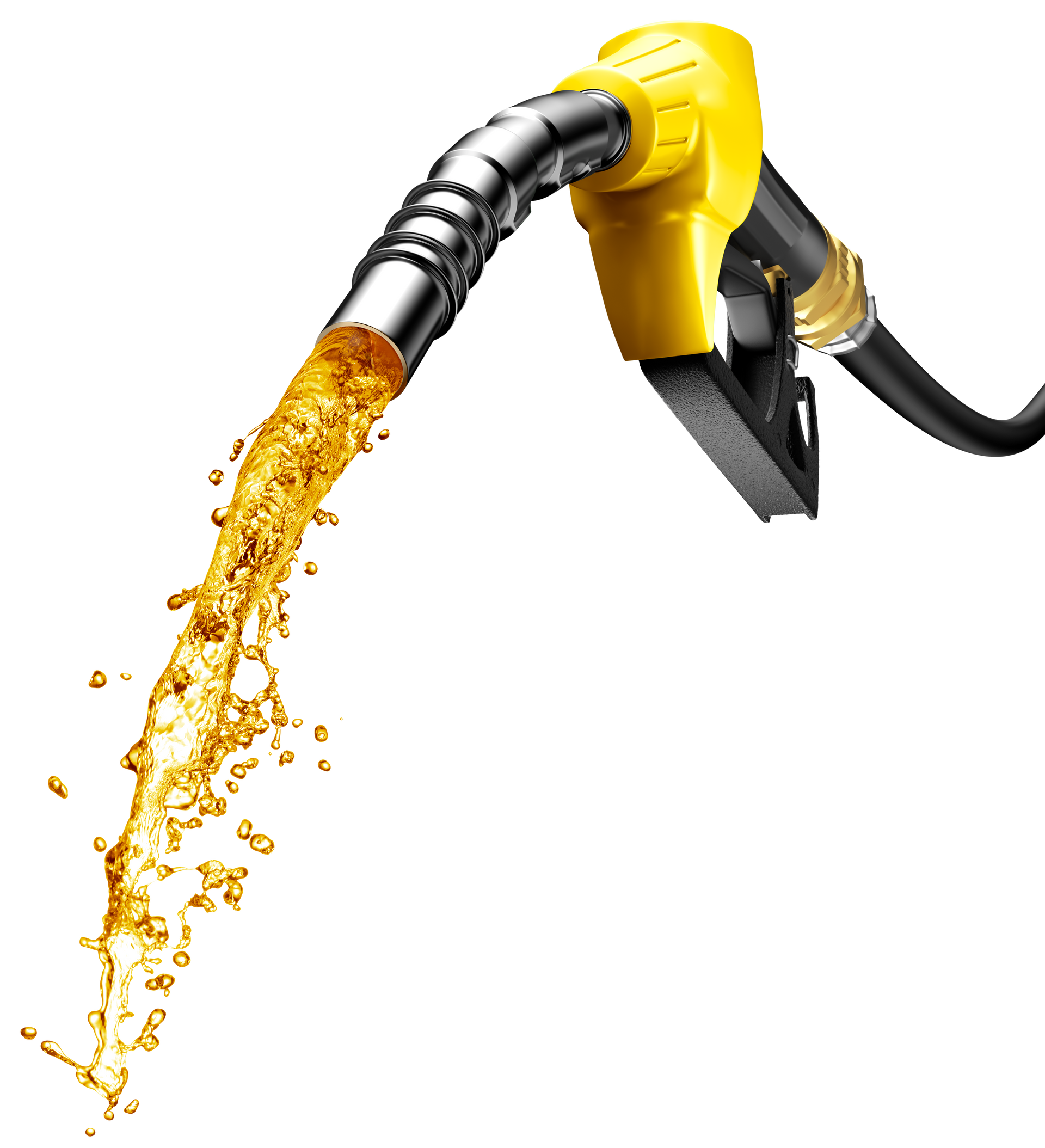 Pistolet de gazole qui verse du liquide