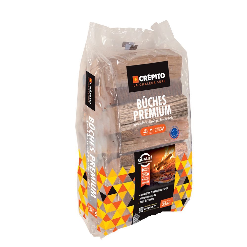 Bûches compressées Crépito® pour la cuisson de pizza