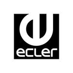 Un logotipo en blanco y negro para una empresa llamada ecler.