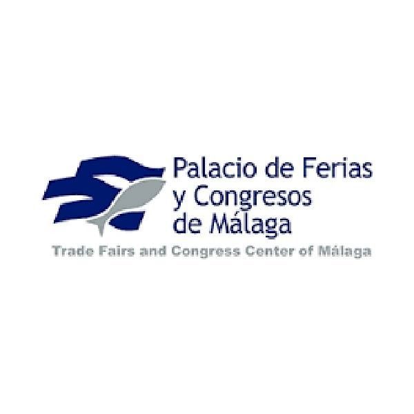 The palacio de ferias y congresos de malaga trade fairs and congress center of malaga logo