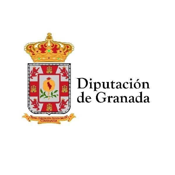 El logotipo de la Diputación de Granada es un escudo de armas con una corona en la parte superior.