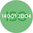 Un círculo verde con el año 2004.