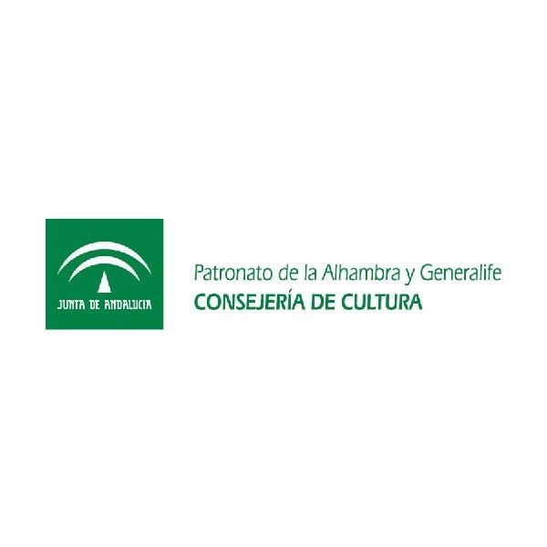 The logo for patronato de la alhambra y generalde consejeria de cultura