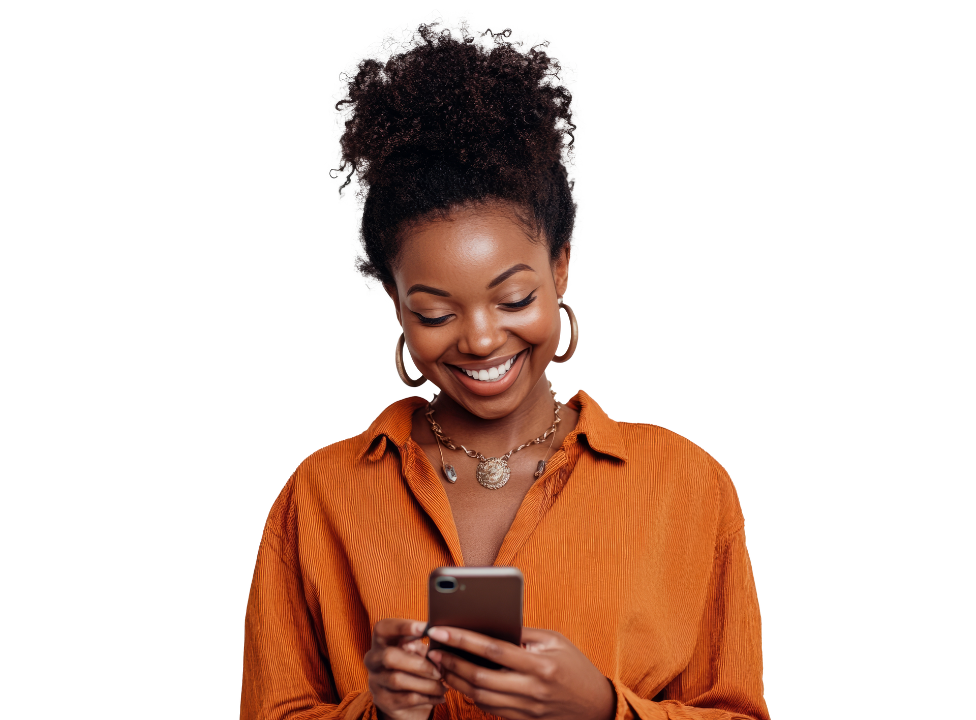 Femme qui réserve en ligne