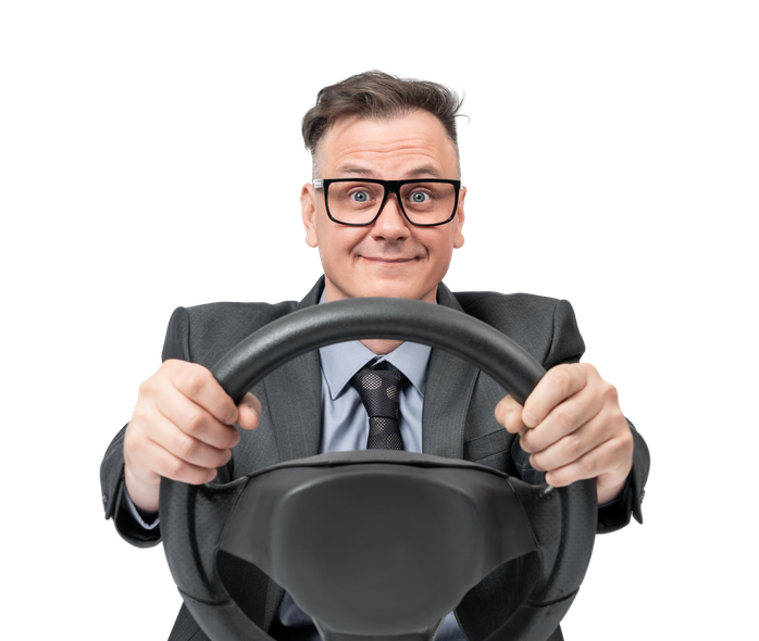 Un homme au volant