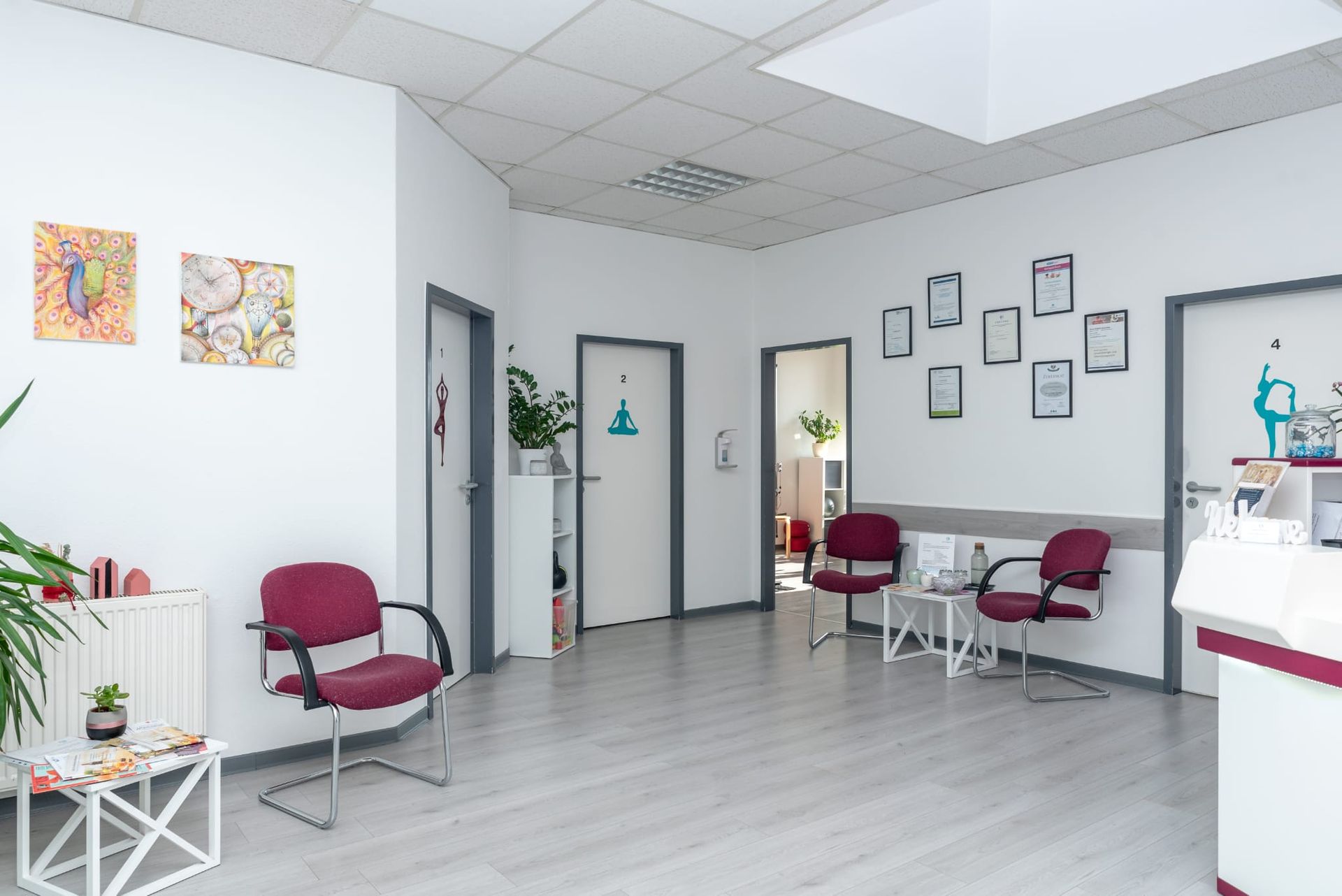 Eingangsbereich von der Sport & Physiotherapie Lübz Inh. A-K. Dreschler