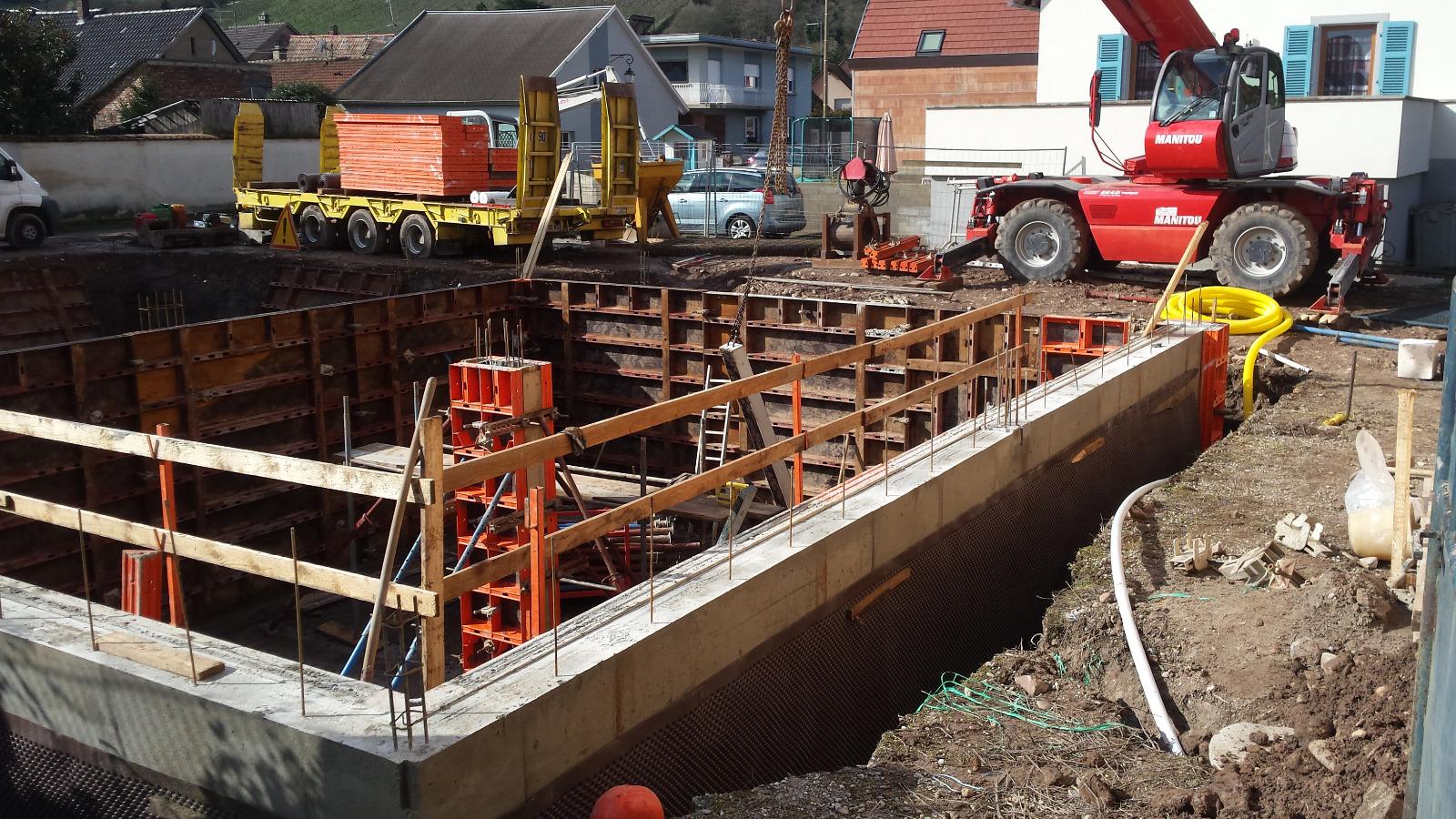 Cave en béton armé